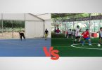The image of the game of futsal vs 5-a-side